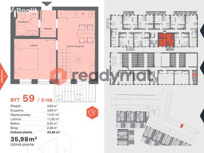 Sale apartment 2+KK Břeclav č. 3