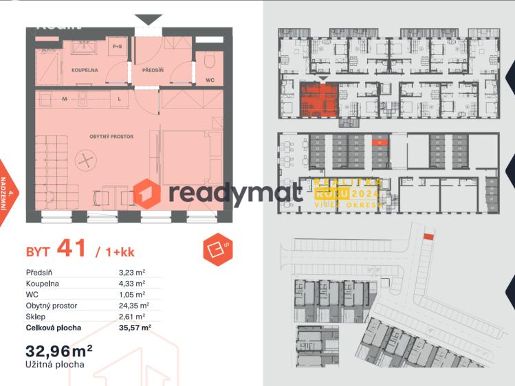 Prodej bytu 1+KK Břeclav, Lidická č. 3
