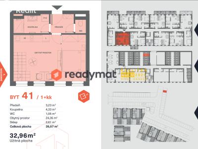 Prodej bytu 1+KK Břeclav, Lidická č. 3
