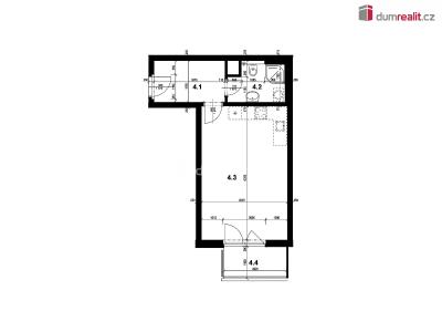 Sale apartment 1+KK Praha 18, Kadečkové č. 2