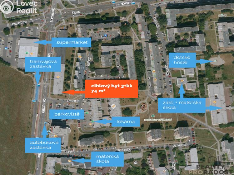 Prodej bytu 3+KK Olomouc, Schweitzerova č. 30