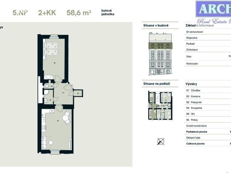 Продаж квартири 3+KK Praha, Mečislavova č. 2