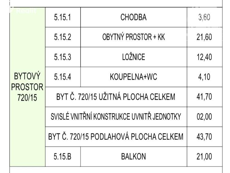 Prodej bytu 2+KK Praha, Kolmá č. 15