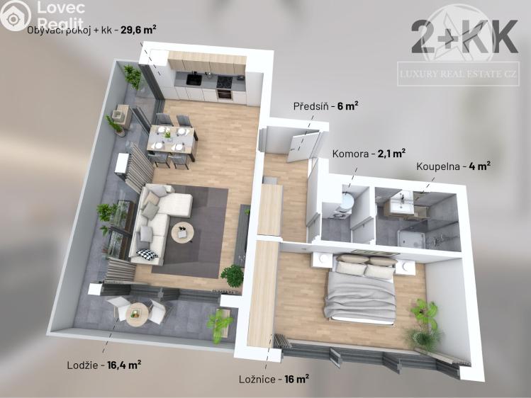 Prodej bytu 2+KK Praha, V Předním Hloubětíně č. 8