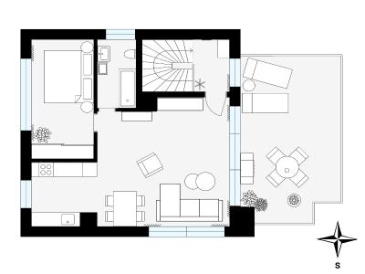 Sale apartment 2+KK Praha, V Předním Hloubětíně č. 2