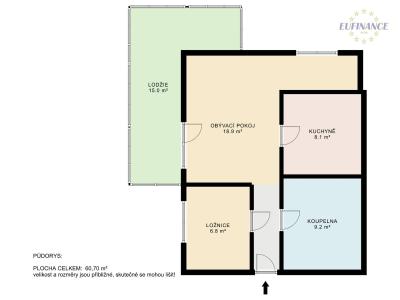 Prodej bytu 2+1 Praha, Společná č. 5