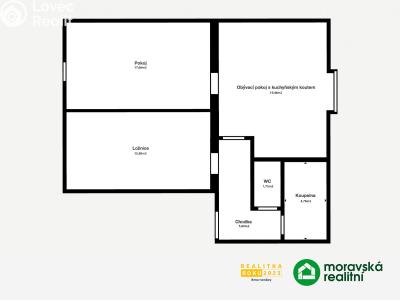 Sale apartment 3+KK Vémyslice č. 1