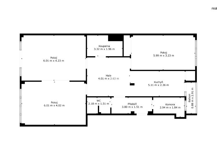 Prodej bytu 3+1 Praha 7, Vinařská č. 35