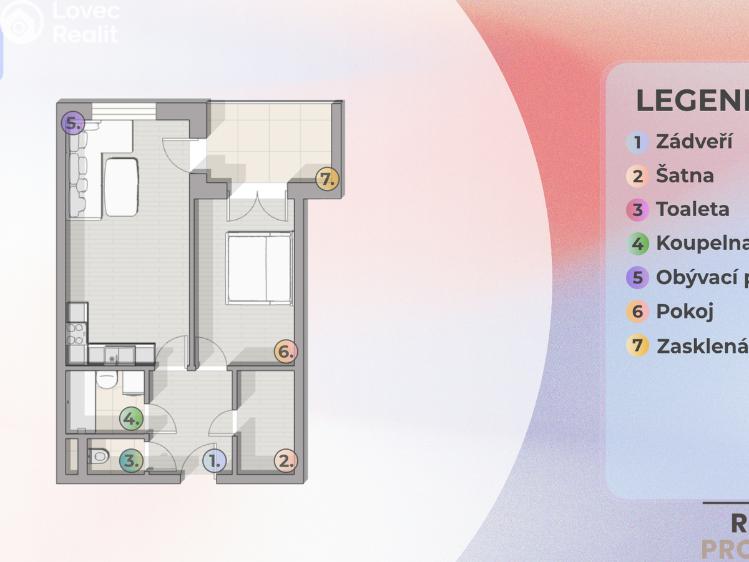 Prodej bytu 2+KK Olomouc, Peškova č. 15