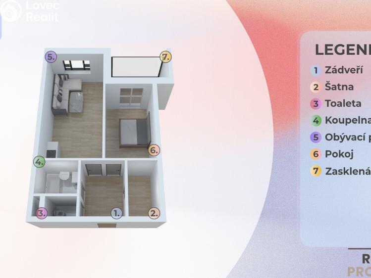 Prodej bytu 2+KK Olomouc, Peškova č. 17
