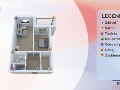 Prodej bytu 2+KK Olomouc, Peškova č. 6