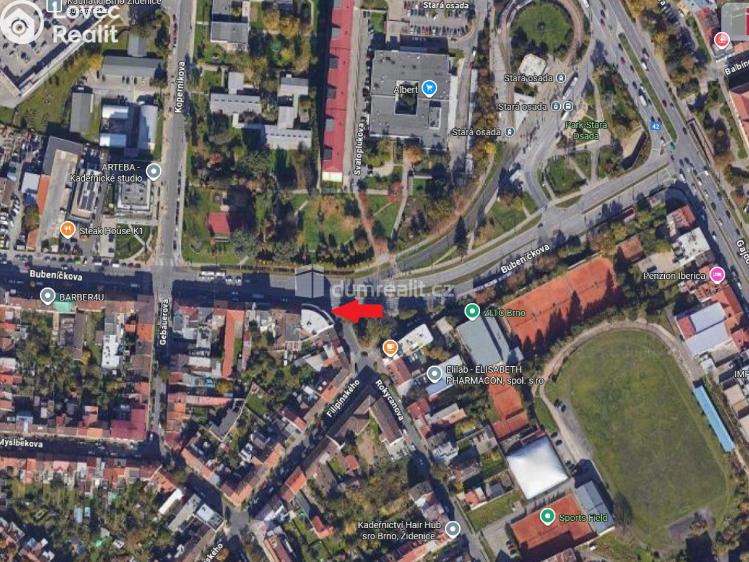 Pronájem obchodního prostoru Brno, Bubeníčkova č. 3