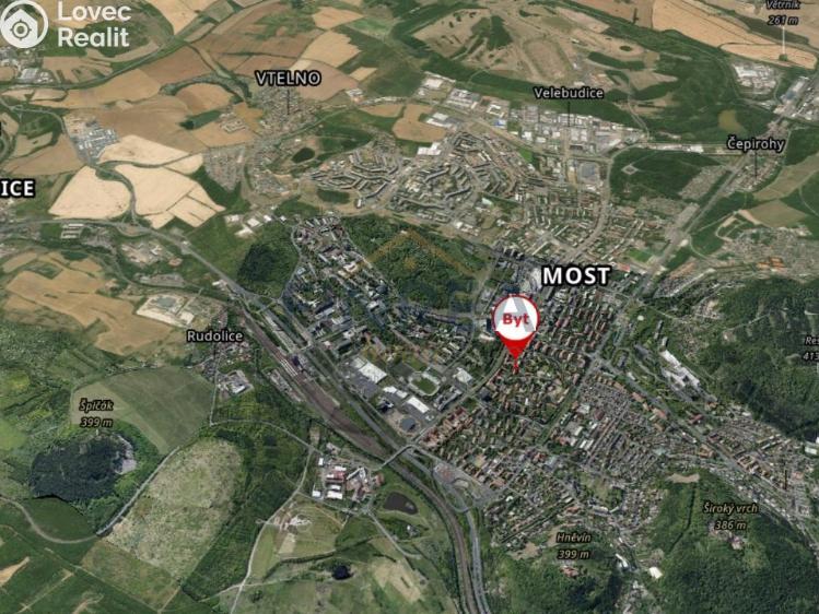 Prodej bytu 2+1 Most, Konstantina Biebla č. 20