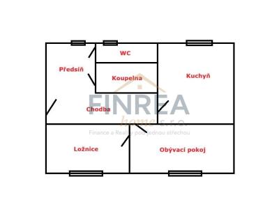 Prodej bytu 2+1 Most, Konstantina Biebla č. 3