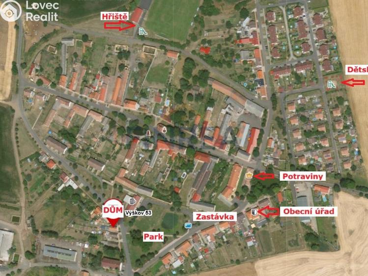 Prodej rodinného domu Výškov č. 38