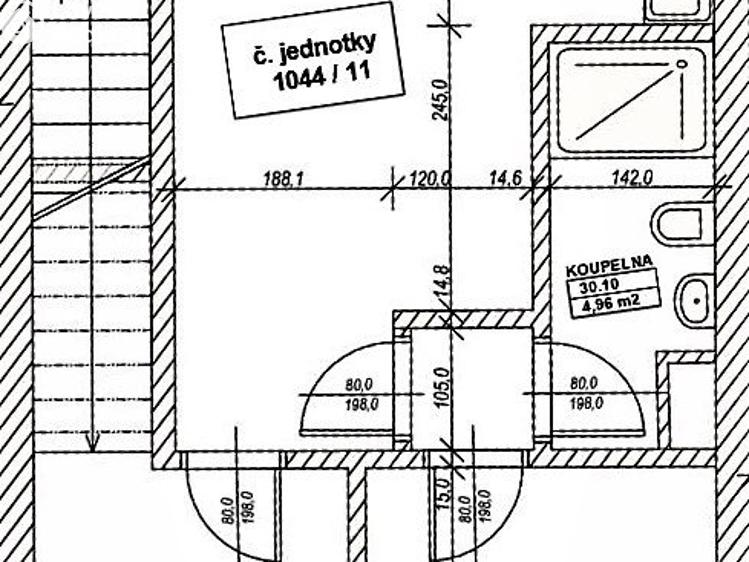 Rent apartment 3+KK Praha, Nad motolskou nemocnicí č. 16