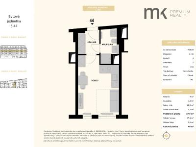 Sale apartment 1+KK Praha, Maroldova č. 6