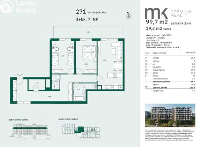 Prodej bytu 3+KK Praha, Československého exilu č. 5