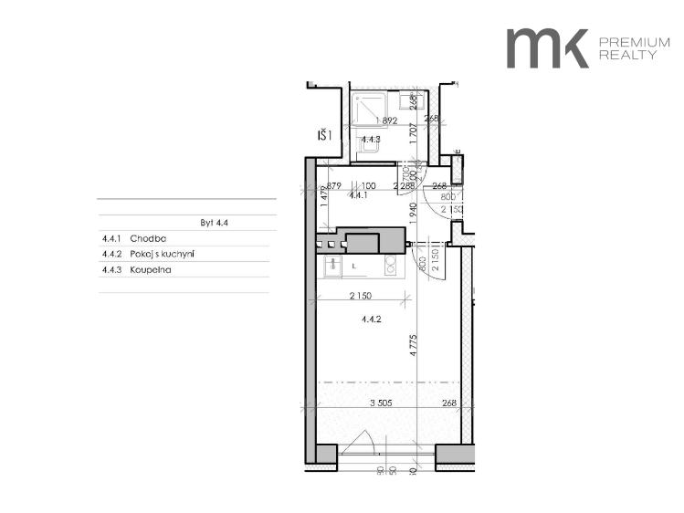 Pronájem bytu 1+1 Praha, Na bitevní pláni č. 17