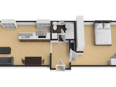 Pronájem bytu 2+KK Praha, Moravská č. 5