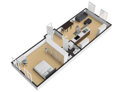 Pronájem bytu 2+KK Praha, Moravská č. 6