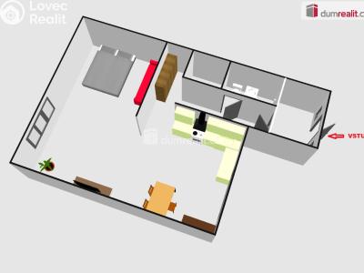 Rent apartment 2+KK Klentnice č. 6