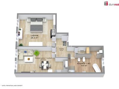 Sale apartment 2+KK Karlovy Vary, Svahová č. 33