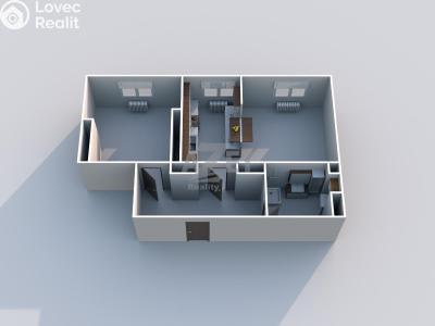Prodej bytu 2+KK Ostrava, nábřeží Svazu protifašistických bojovníků č. 4