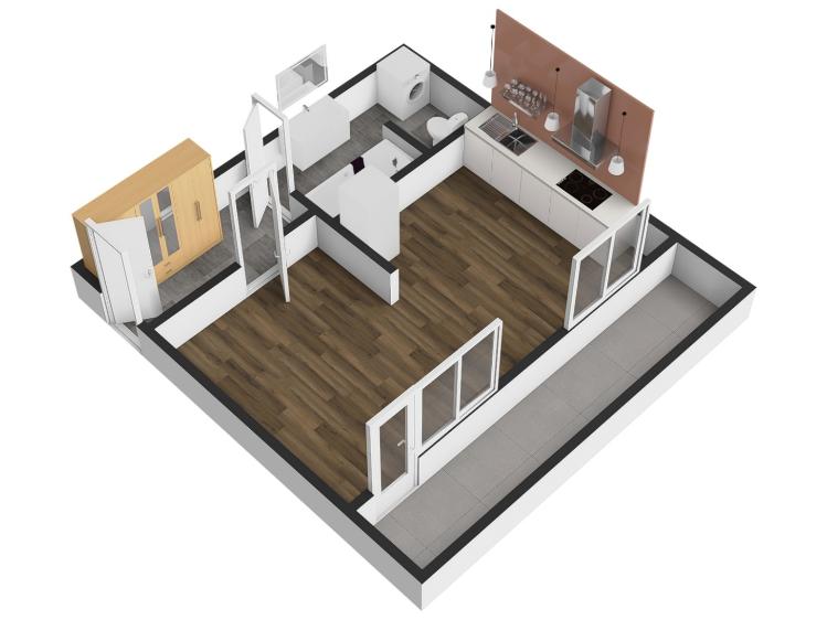 Pronájem bytu 1+KK Praha, Teplická č. 7