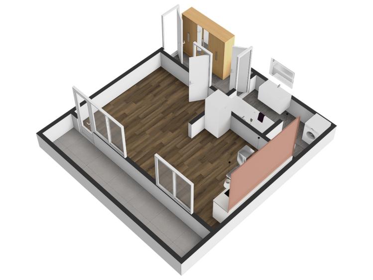 Pronájem bytu 1+KK Praha, Teplická č. 9