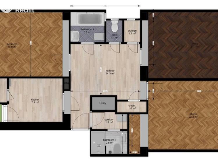 Pronájem bytu 4+1 Praha, Dlouhá č. 9