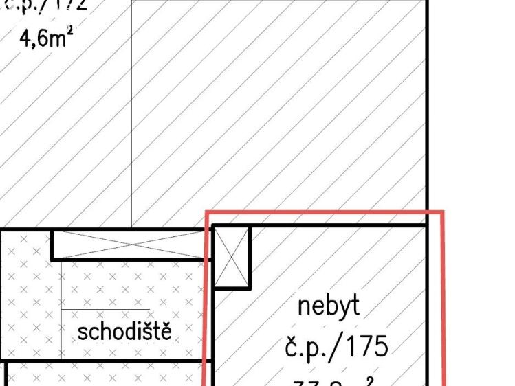 Pronájem obchodního prostoru Brno, Bratislavská 938/14 č. 13