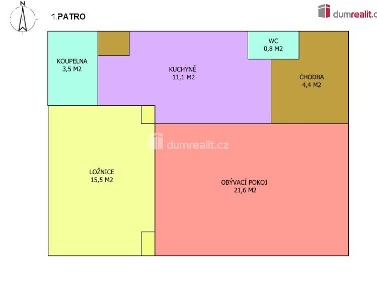 Prodej bytu 2+1 Pardubice, Arbesova č. 3