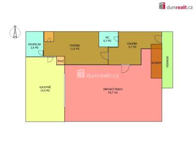 Sale apartment 2+KK Pardubice, Arbesova č. 4