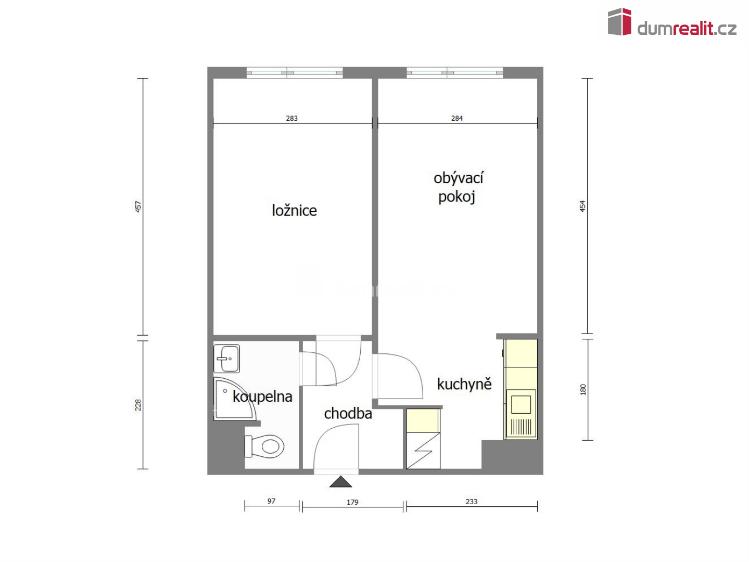 Pronájem bytu 2+KK Neratovice, Kojetická č. 2