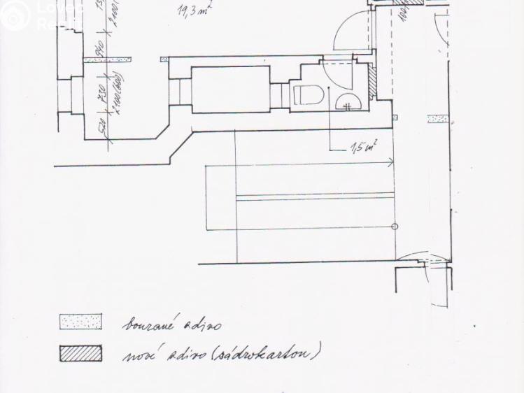 Pronájem bytu 1+KK Praha, Freyova č. 9