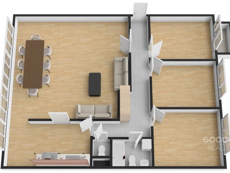 Pronájem bytu 4+KK Praha, Ostrovského č. 13