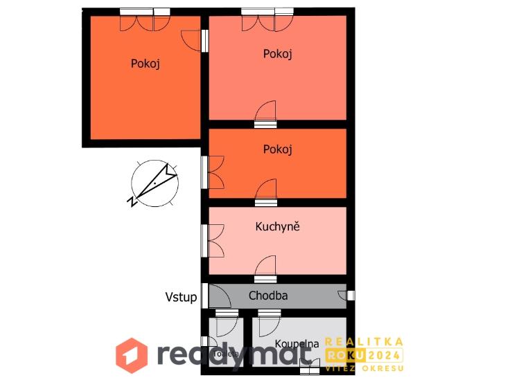 Prodej rodinného domu Vnorovy, Průhonek 374 č. 14
