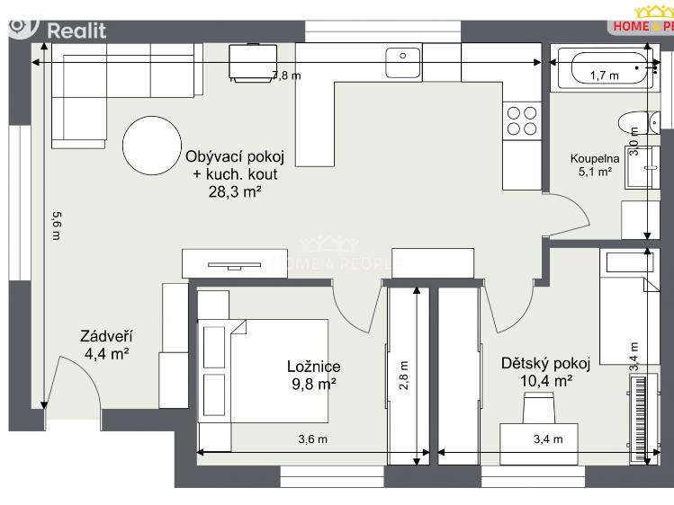 Prodej rodinného domu Káraný, B. Němcové č. 6