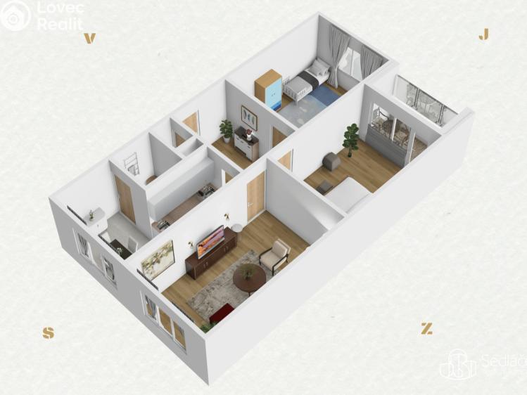 Prodej bytu 3+1 Sokolov, Mánesova č. 16