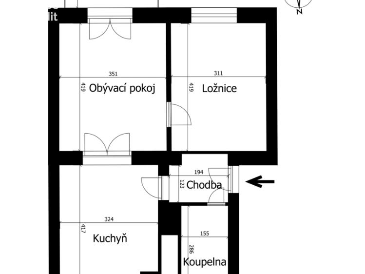 Prodej bytu 2+1 Přerov, Jižní čtvrť I č. 16