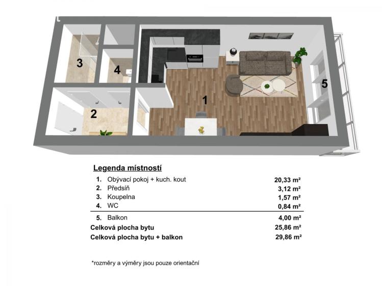 Prodej bytu 1+KK Ostrava, Hornopolní č. 17