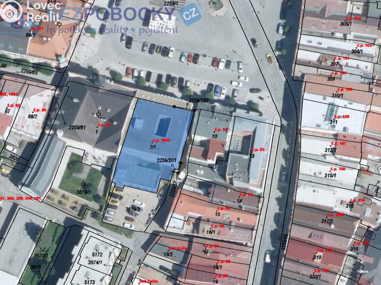 Rent office space Havlíčkův Brod, Havlíčkovo náměstí 1963 č. 17