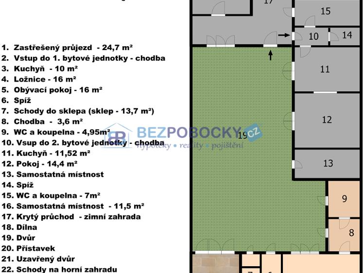 Prodej rodinného domu Třebíč č. 31