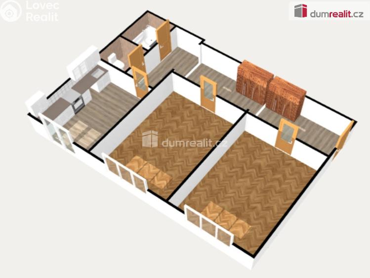 Rent apartment 2+1 Ostrov, S. K. Neumanna č. 15