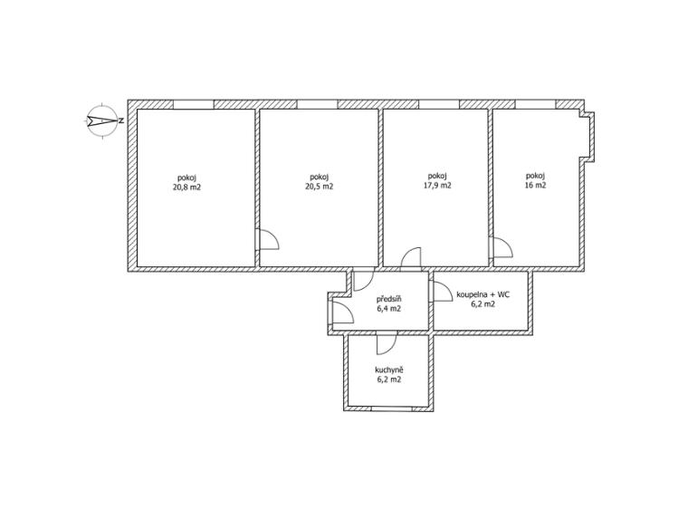 Sale apartment 4+1 Rakovník, Na Sekyře 152 č. 31