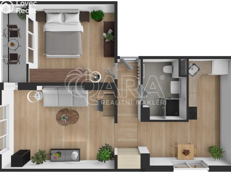 Продажа квартиры 2+1 Kutná Hora, Nové Dvory č. 8