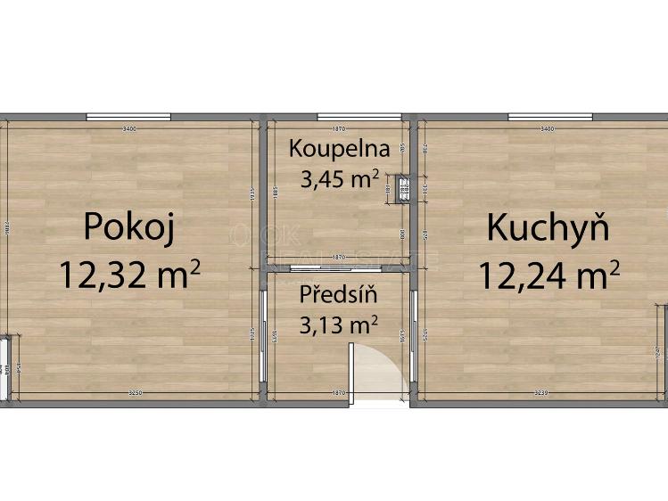 Pronájem bytu 2+KK Planá, Wolkerova č. 9