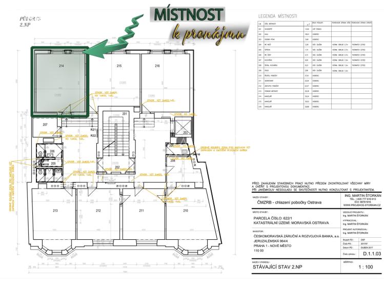 Pronájem komerční nemovitosti Ostrava, Přívozská 133/4 č. 37