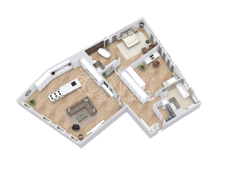 Pronájem bytu 3+KK Praha, Truhlářská č. 28